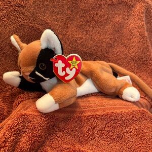 Ty Calico Cat Plush in Brown, Black, White